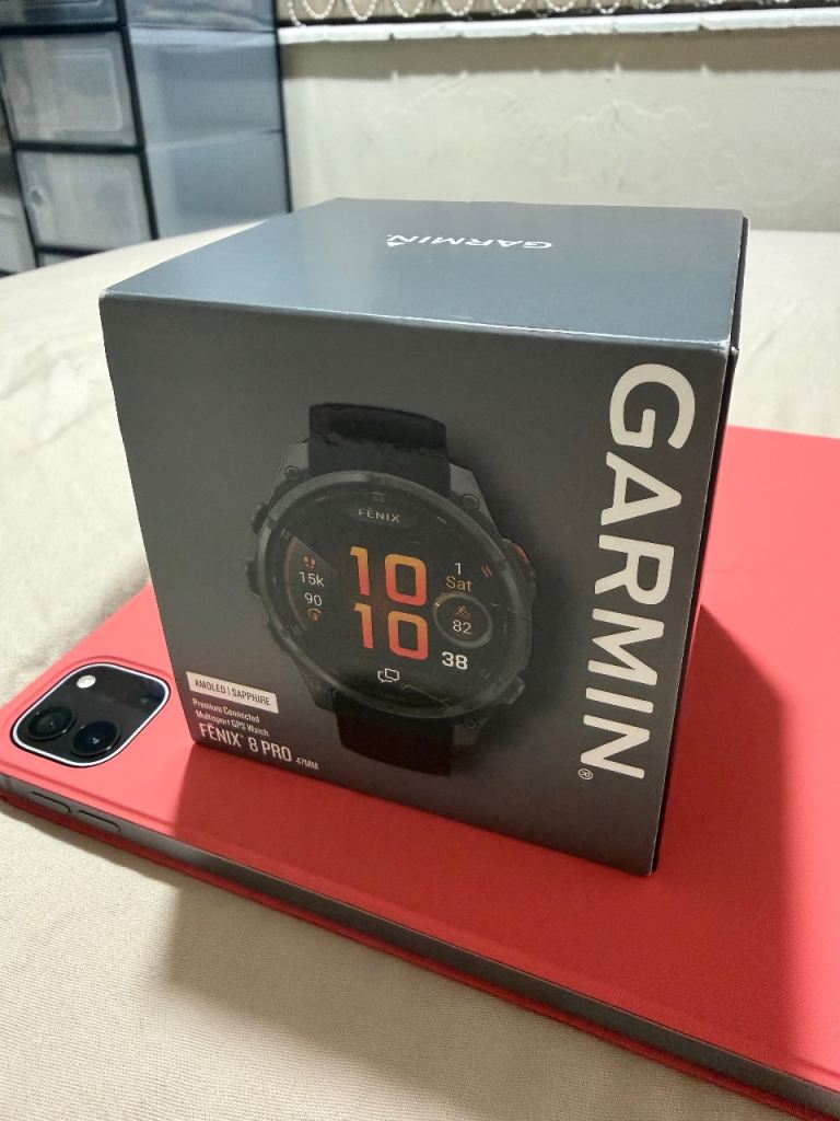Garmin Fenix 8 Pro AMOLED Watch 47mm Sapphire Titanium Carbon Grey DLC 
