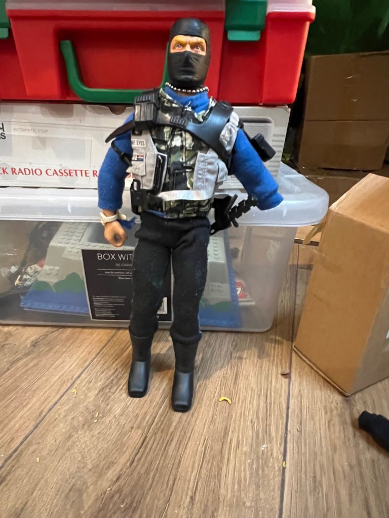 GI Joe Snake Eyes 12" Action Figure mint Hall of Fame Hasbro Vintage 1992 collec