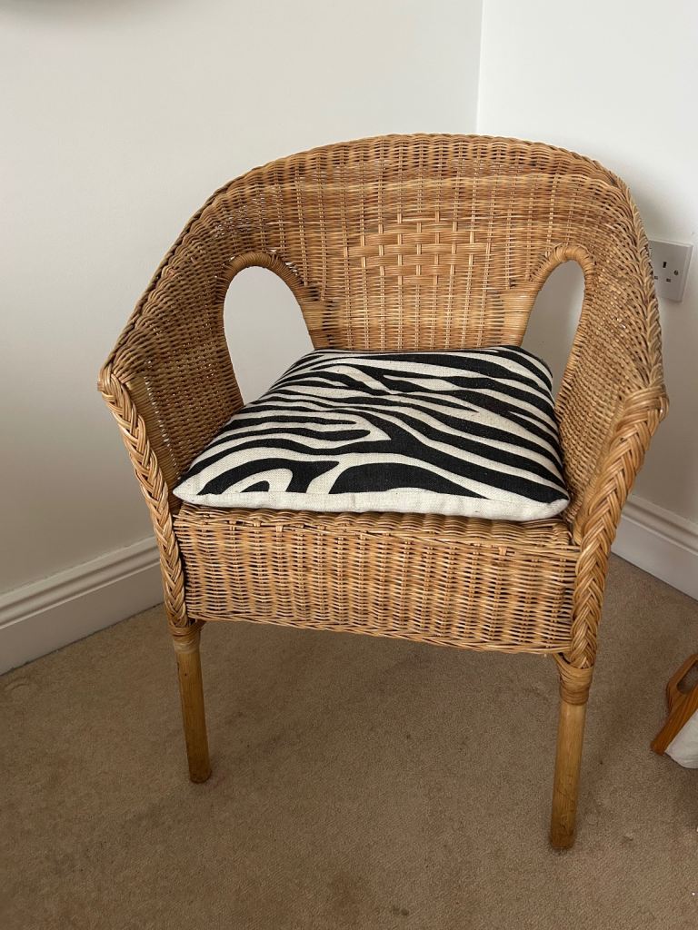 IKEA Agen rattan bamboo chair vgc