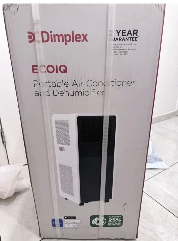 Portable Air Conditioner - 12000 BTU, White, Remote Included