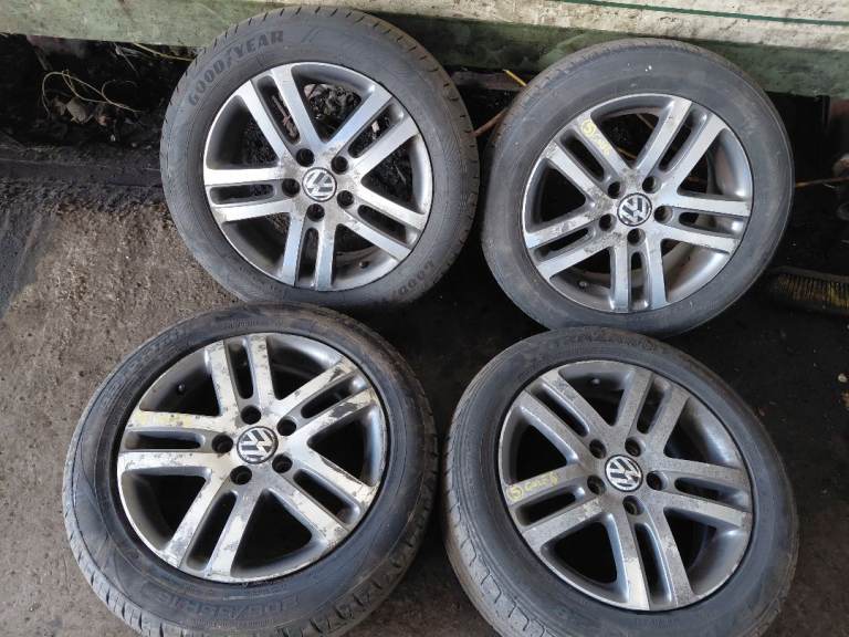 VW GOLF MK6 2008-12  ' ATLANTA ' ALLOY WHEEL SET w. TYRES ; 205/55 R16 ; 1K0601025BM 