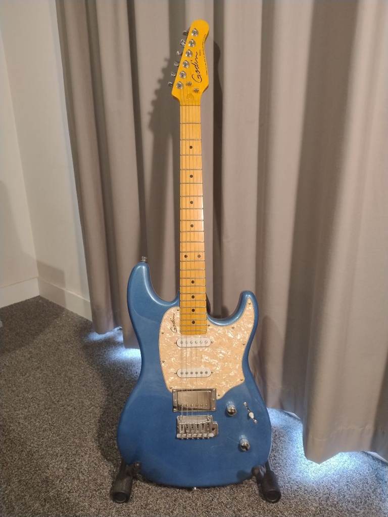 £550 ONO - Godin Session Ltd in Desert Blue