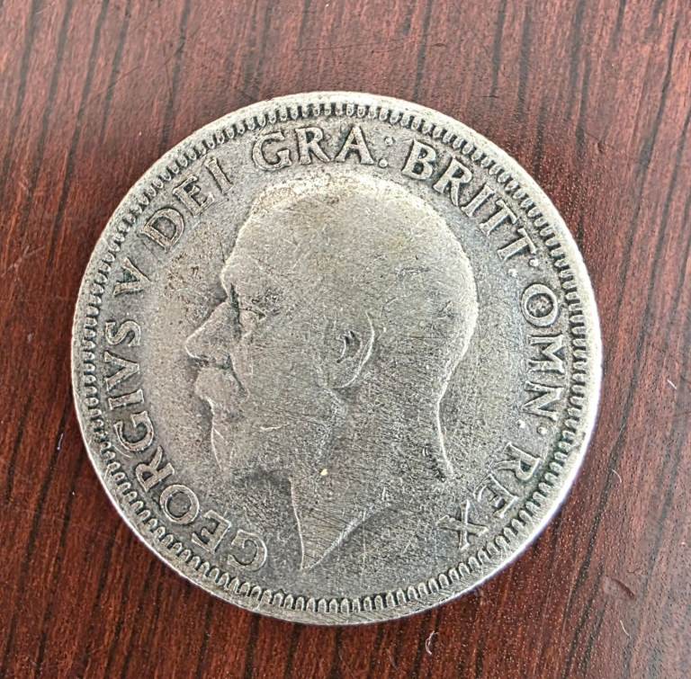 1929 KING GEORGE V 1 SHILLING COIN 