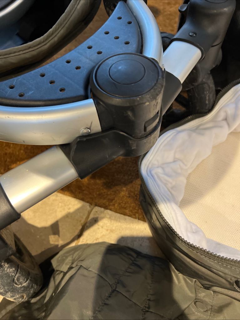 Icandy peach double pram twin seats, carry cot, car seat adapters, rain covers, foot muffs