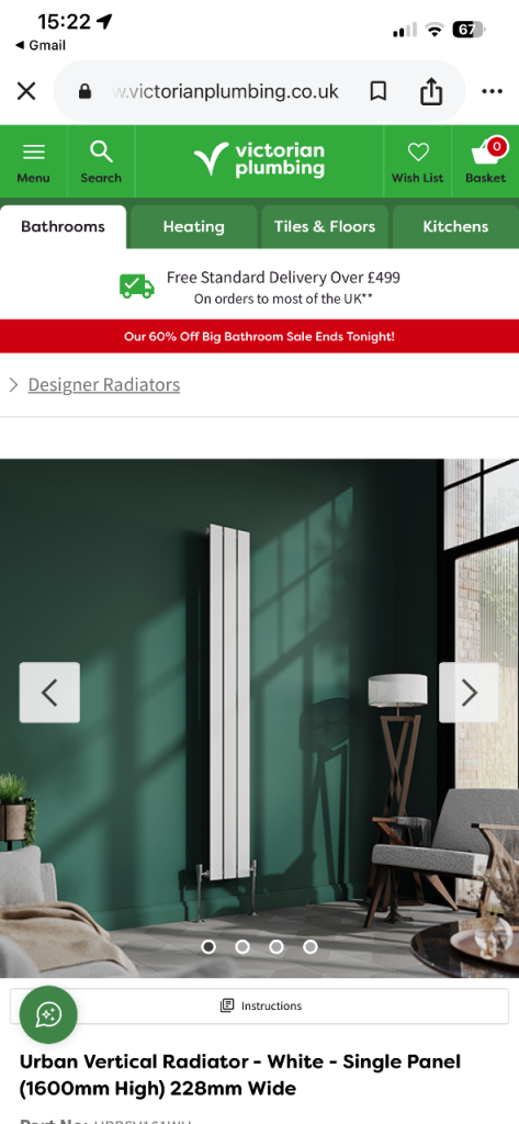 Vertical Radiator