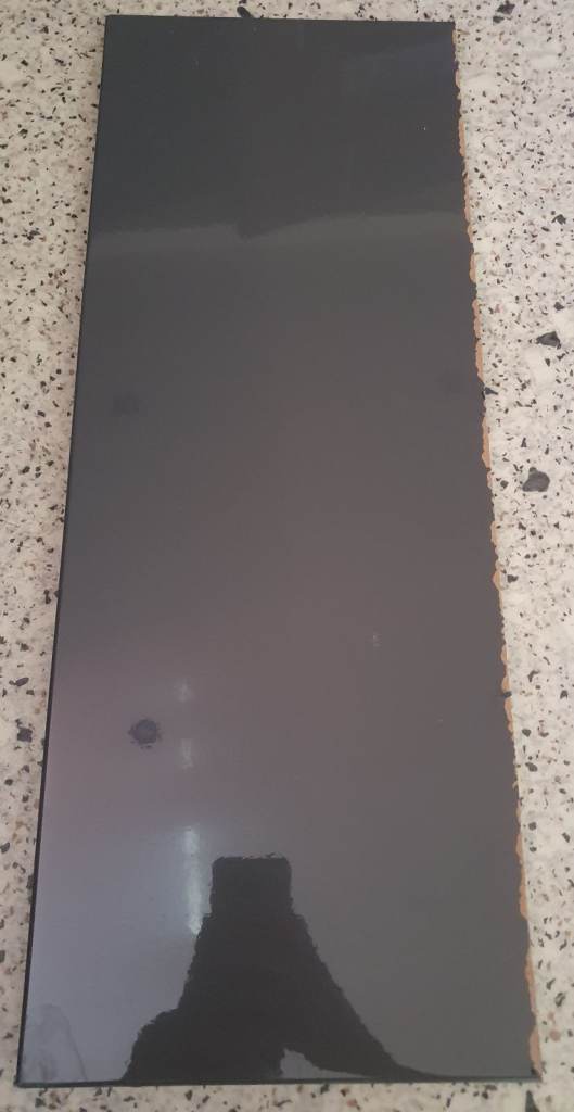 HOWDENS Kitchen Dark Grey Gloss Door Drawer End Panel 220mm x 600mm