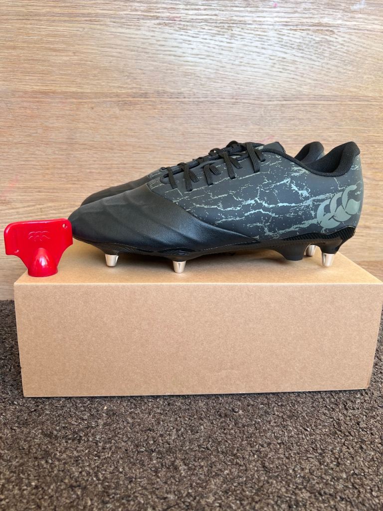 Canterbury Phoenix Genesis SG Rugby Boots Black Grey UK 10
