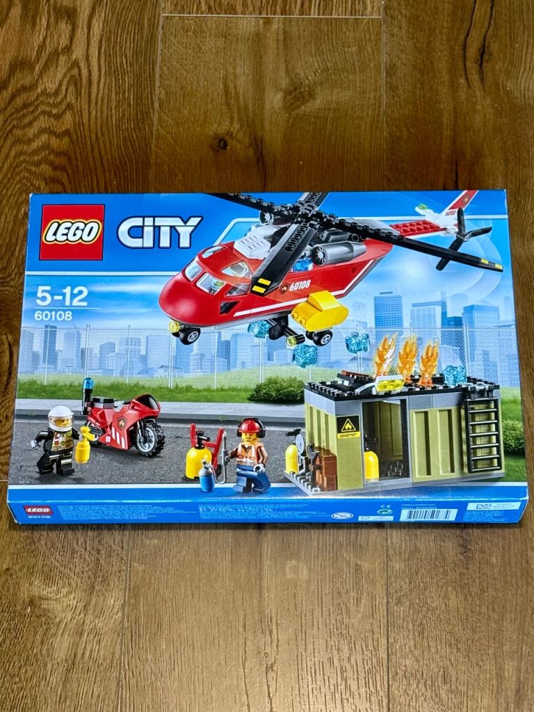 🚁w LEGO 60108 Fire Response – Boxed, Complete
