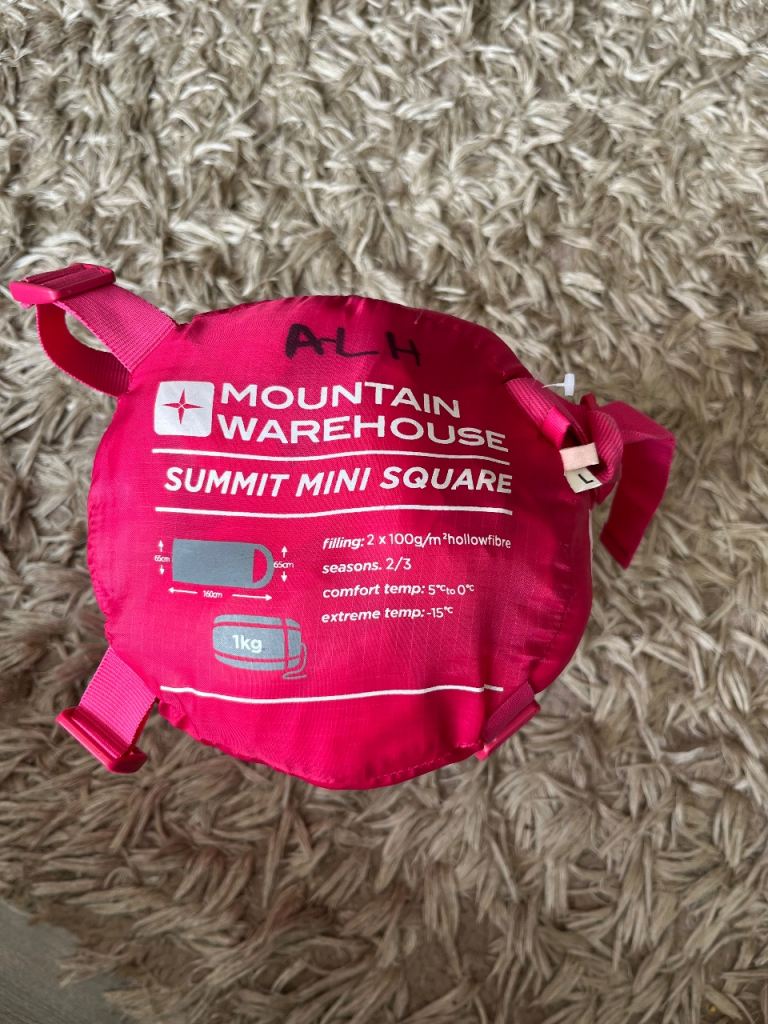 Summit mini square kids sleeping bag