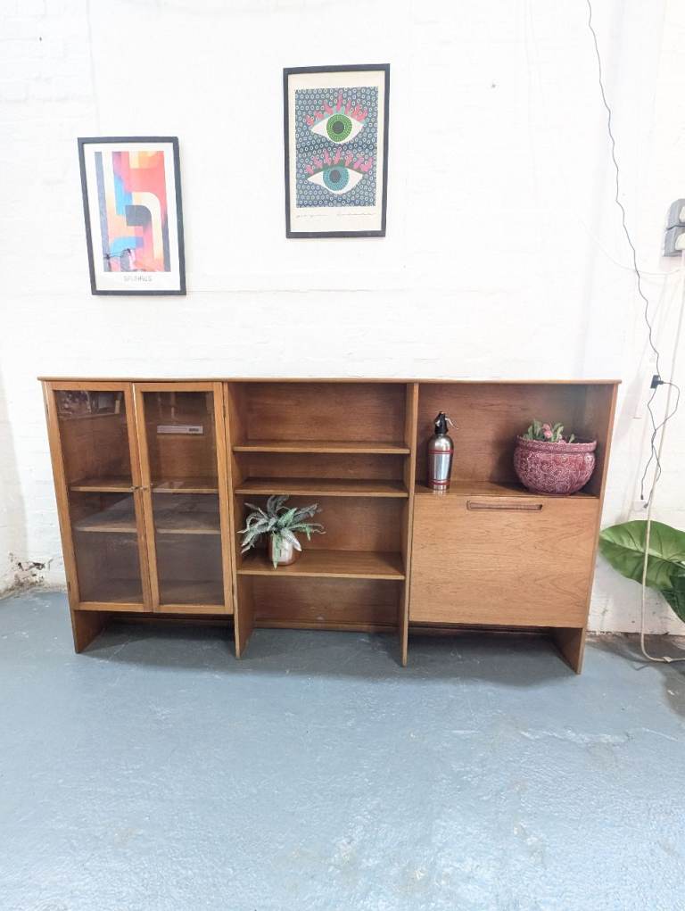 Mid Century Vintage Teak Bookcase 