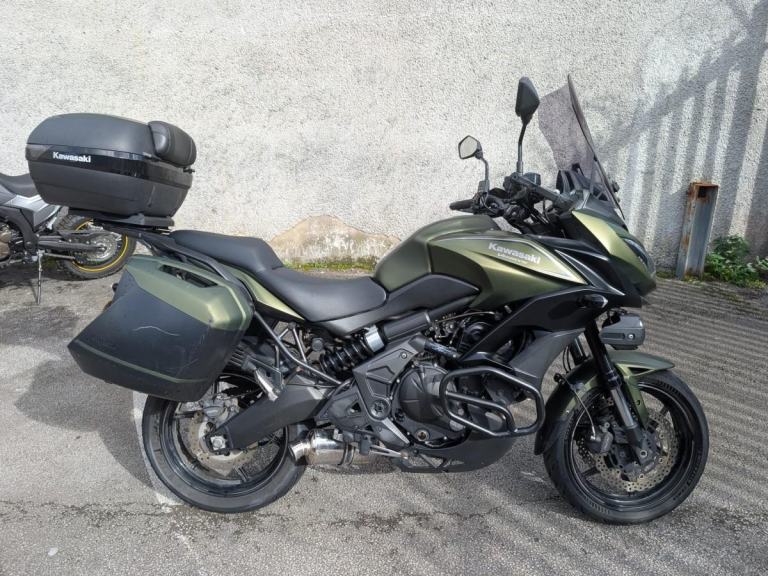 2017 67 Kawasaki Versys 650 with 20656 miles with six stamps in the book
