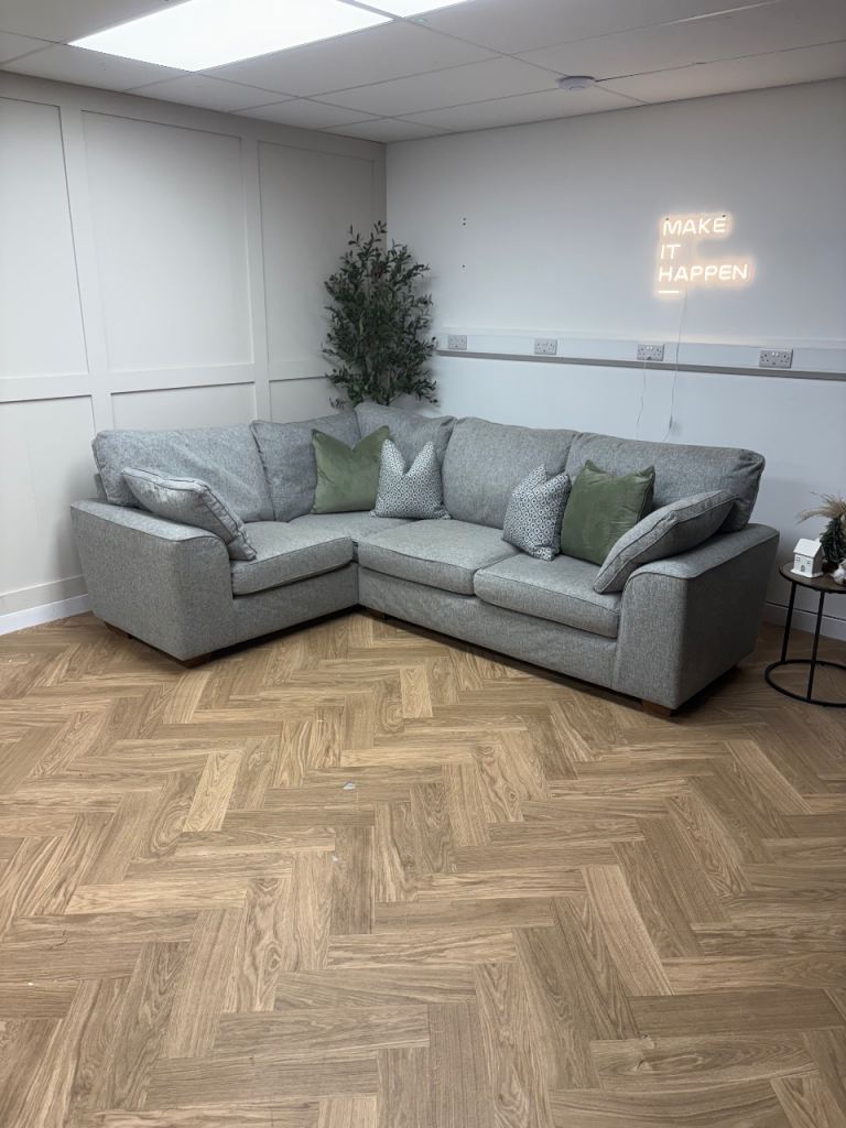 Grey M&S Nantucken Full Back Left Hand Facing Corner Sofa - Delivery Available