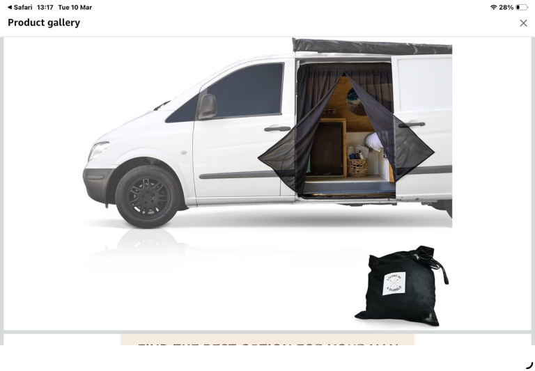 Campervan Magnetic Mosquito Screen
