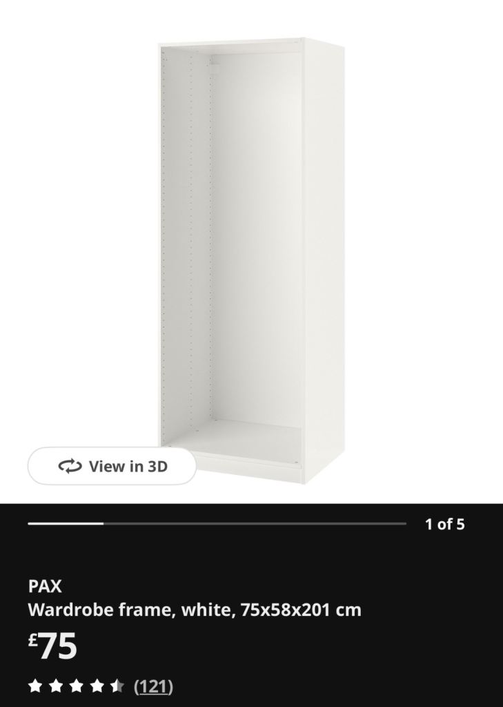IKEA PAX WARDROBE FRAME