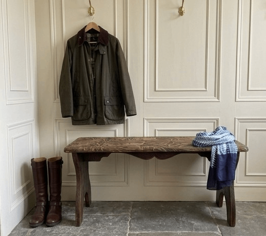 Antique Liberty/Arts and Crafts wooden bench