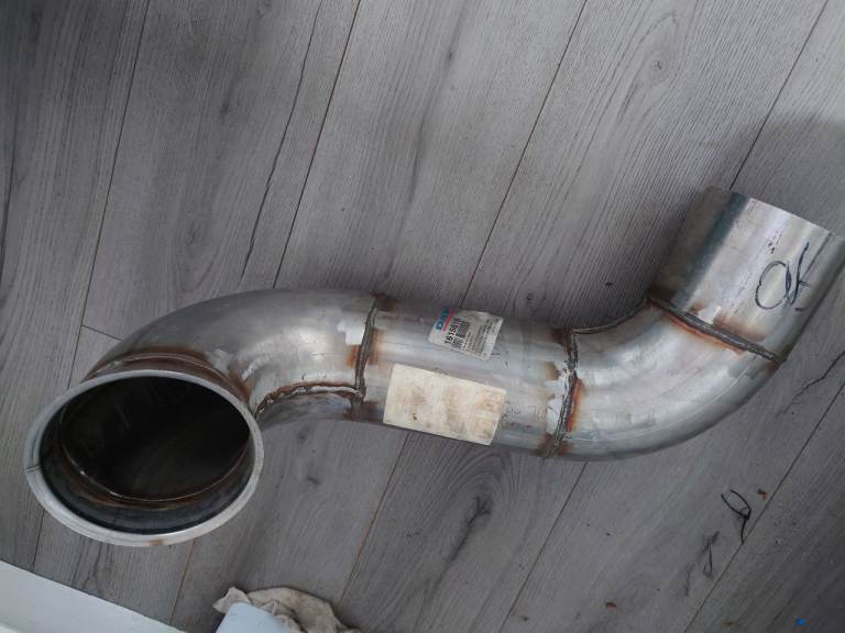 Foden Alpha II Cat C12 Eminox stack connector pipe