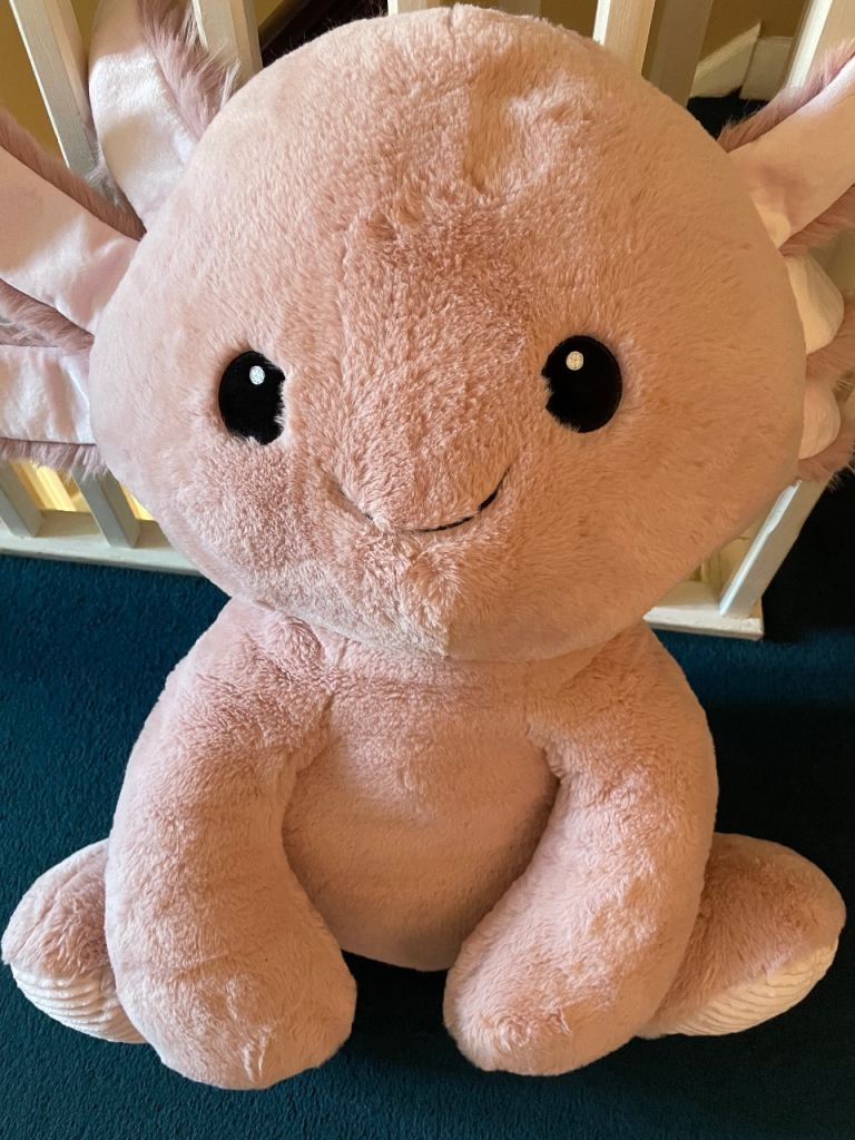 Large Pink Axolotl Plush Toy – As Good As New