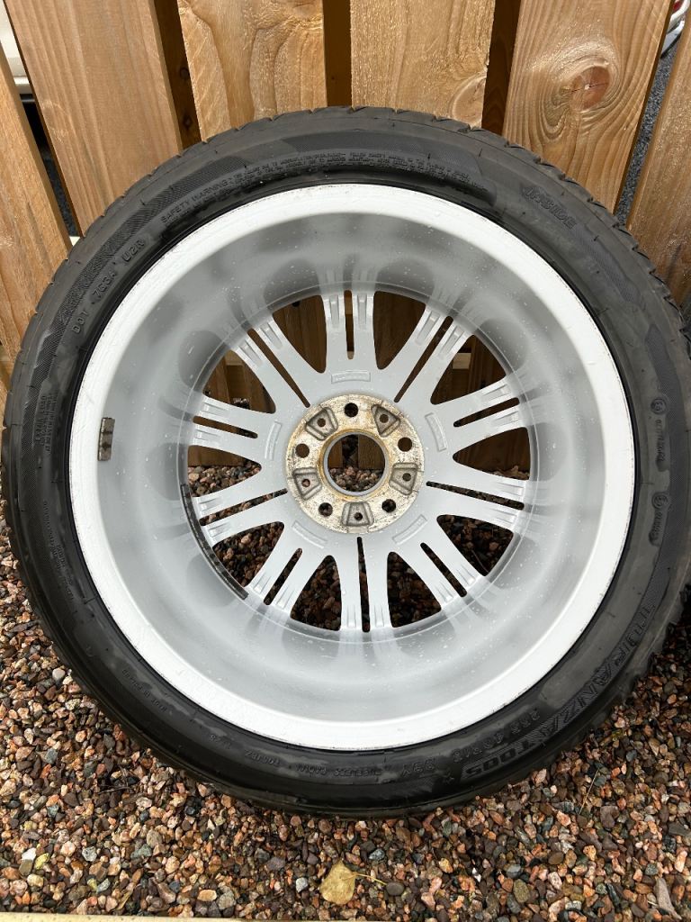 BMW E46 OEM M3 alloys wheels new Bridgestone tyres