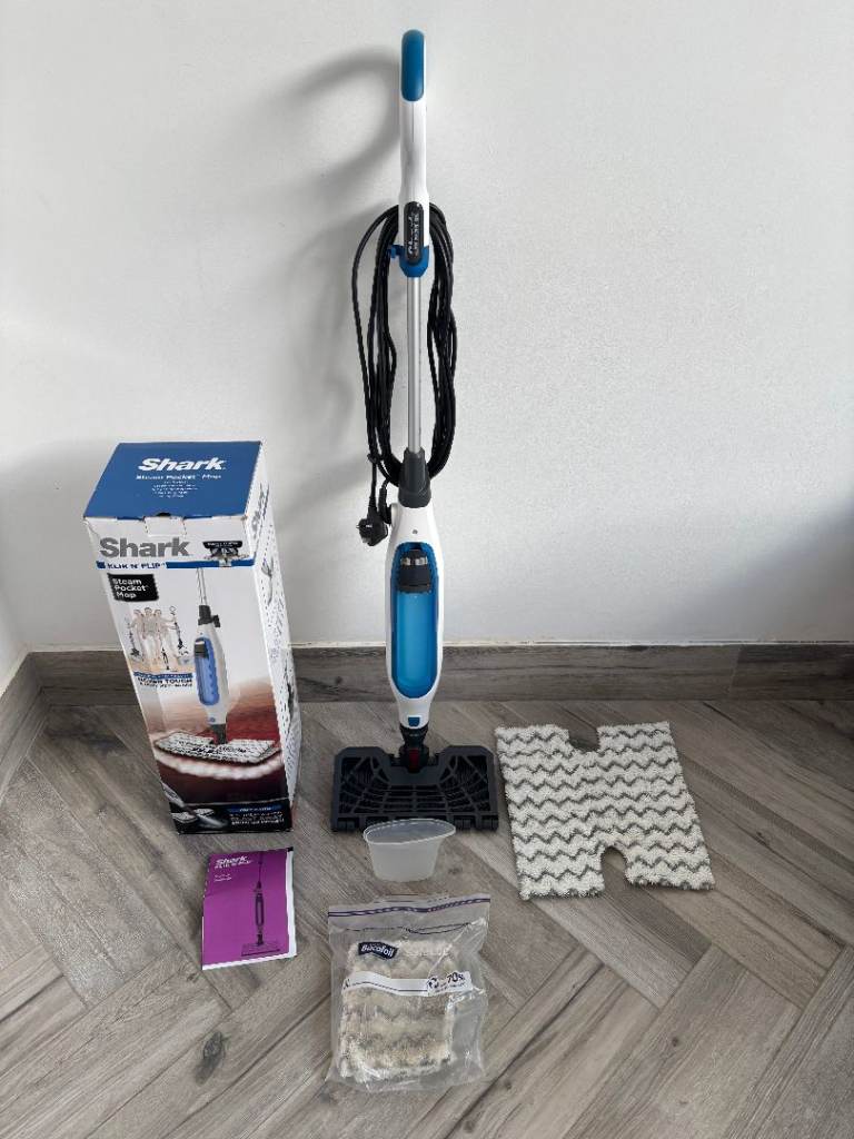 Shark Klik n' Flip Steam Mop for Hard Floors with Steam Blaster **Boxed**