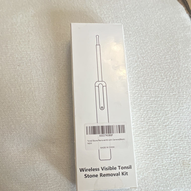 Wireless Visible Tonsil Stone Removal Kit with Camera, Black