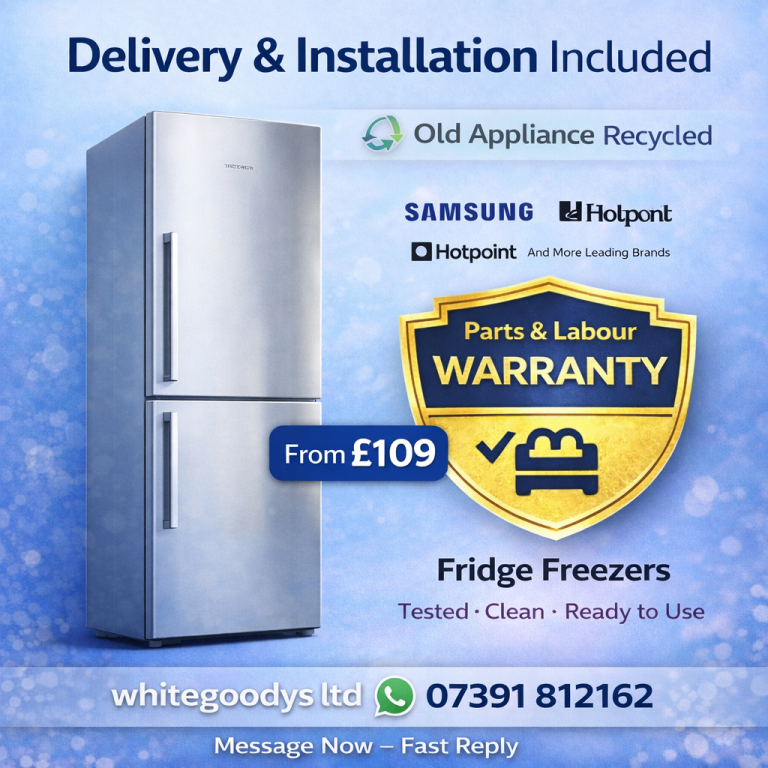 🧺🧊🍳 Washing Machines • Fridge Freezers • Cookers from £75 | Delivery & Installation | London