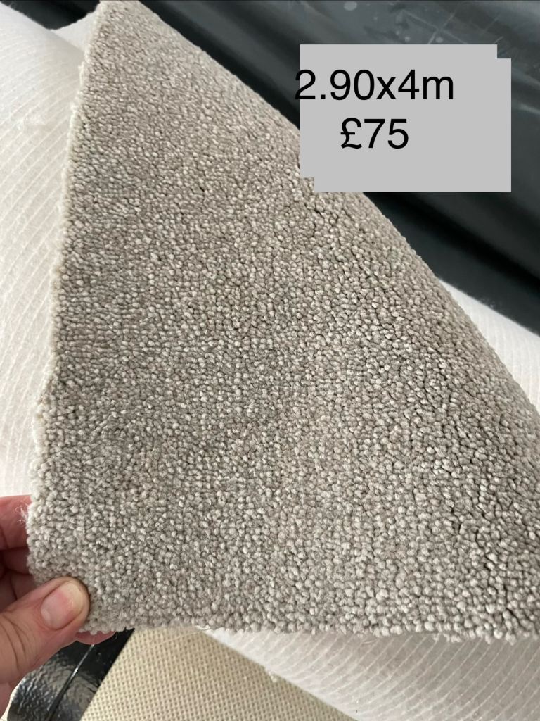 Beige carpet remnant 2.90x4m