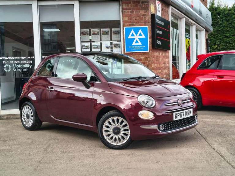2017 Fiat 500 1.2 Lounge Hatchback 3dr Petrol Manual Euro 6 (s/s) (69 bhp) Manual Hatchback Petro...