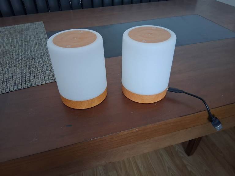 oneway night light,Two Touch Control Bedside Lamps - USB Powered