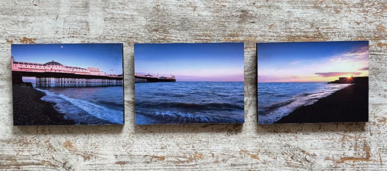 Set of 3 Brighton Seafront Original Photograph Art Prints