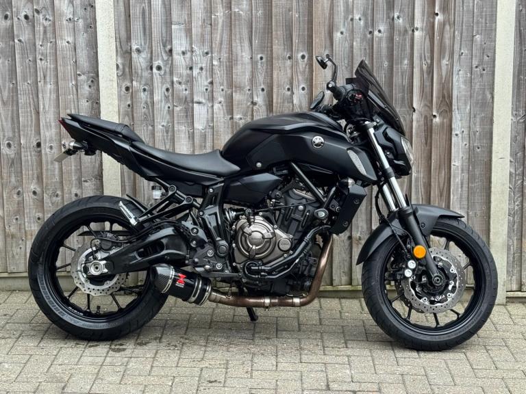 YAMAHA MT 07 ABS 2018 (18) SPORT + BLACK WIDOW FULL EXHAUST SYSTEM