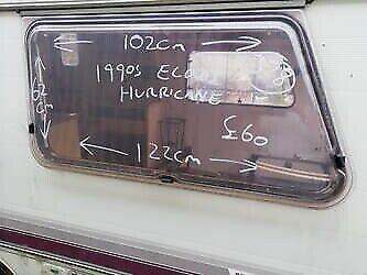 Elddis Hurricane Offside Window