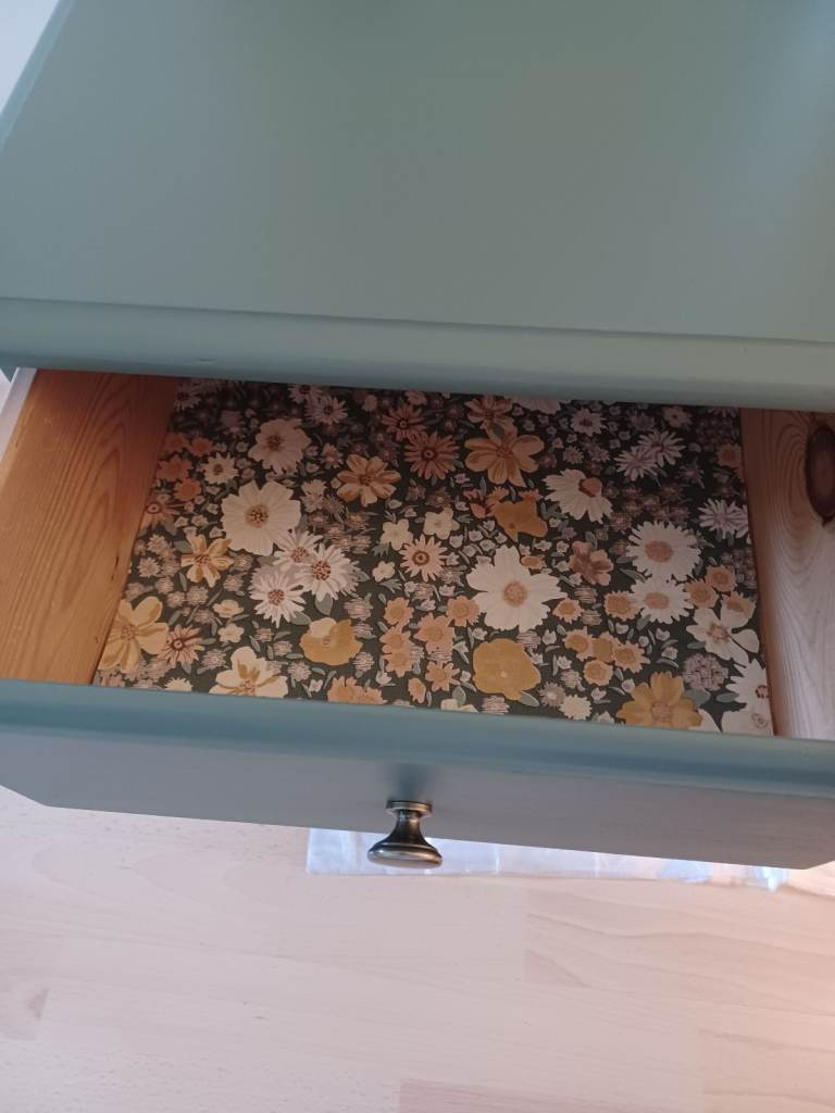 2 x  recently upcycled bedside tables with drawer