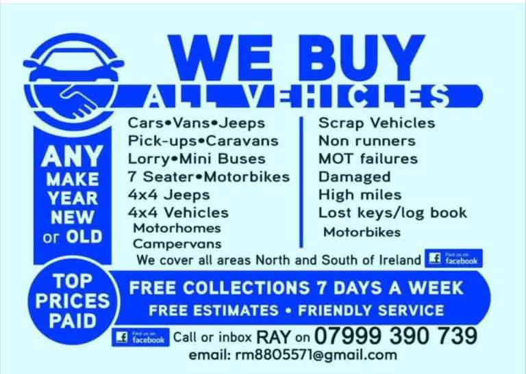 ALL VEHICLES WANTED REGARDLESS OF CONDITION COLOR DAMAGED MAKES TOP PRICES PAID 💶💰👌🚗