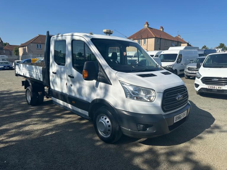 2016 Ford Transit 2.2 TDCi 125ps Double Cab 350 tipper  TIMING CHAIN NOT BELT CHASSIS CAB Diesel ...