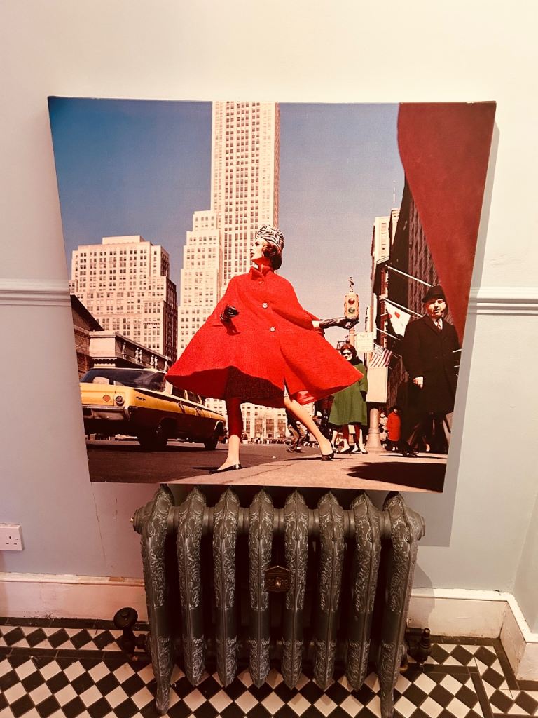 Vintage Habitat Square Canvas Wall Art – 33” x 33” Retro Decor