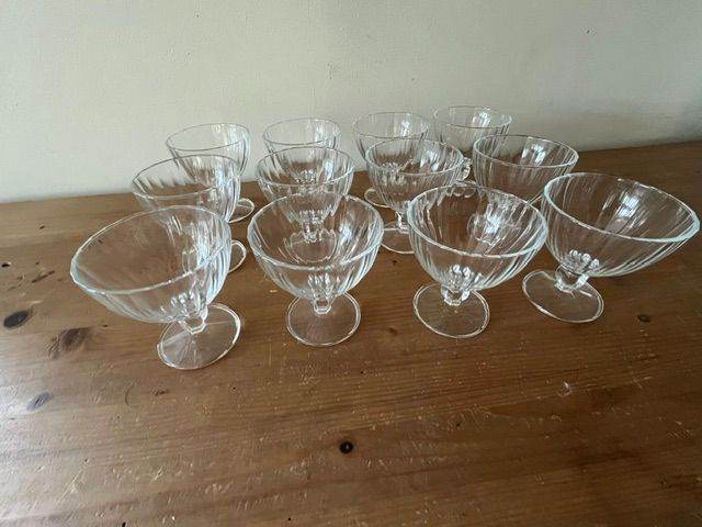 12 x Glass Pudding Bowls
