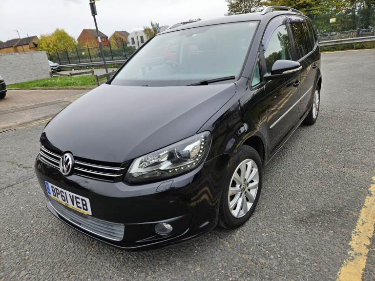 Black Volkswagen Touran 1.4 Petrol Automatic , 2012, 1380 (cc) MPV - 7 Seater