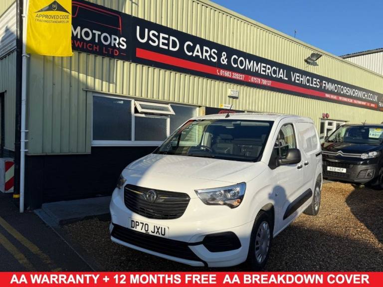 2020 70 VAUXHALL COMBO 1.6 TURBO D 2300 SPORTIVE PANEL VAN 4DR DIESEL MANUAL L1 