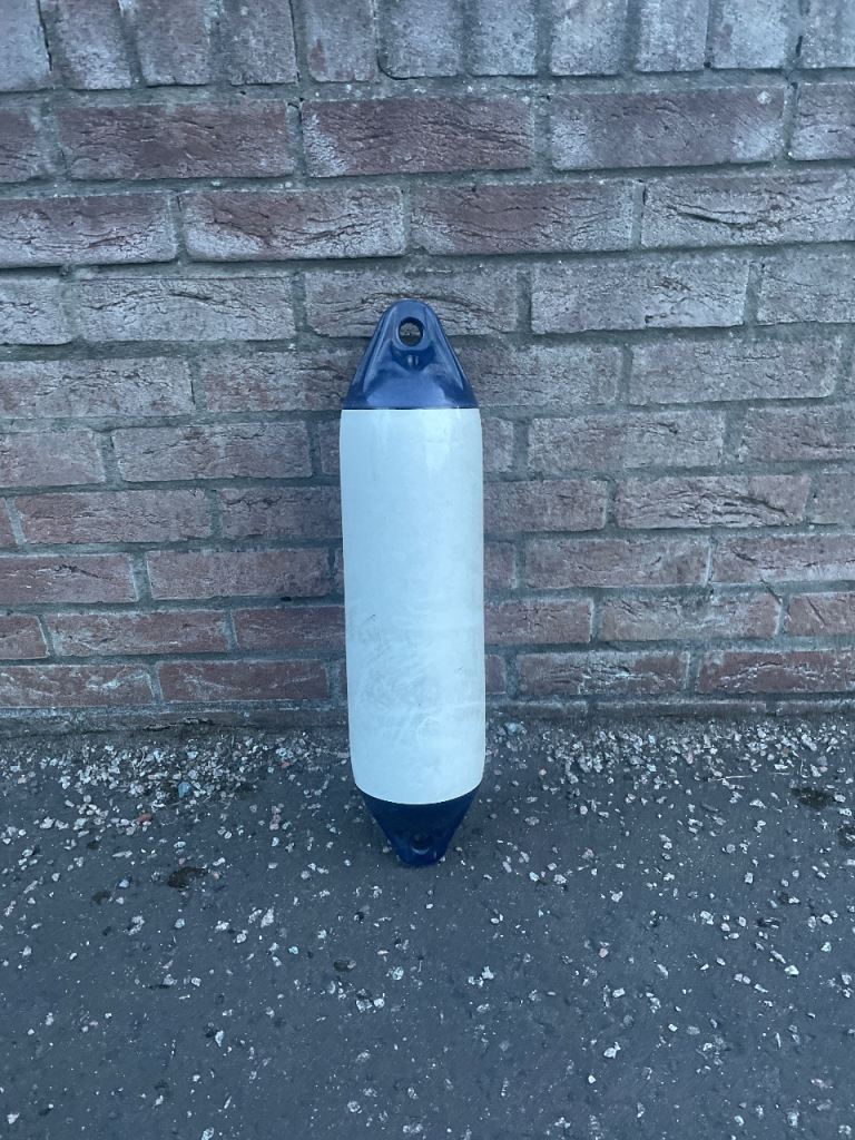 Boat Fender / Buoy - Blue and White, Good Condition