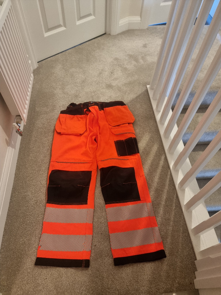 Hi viz work trousers 