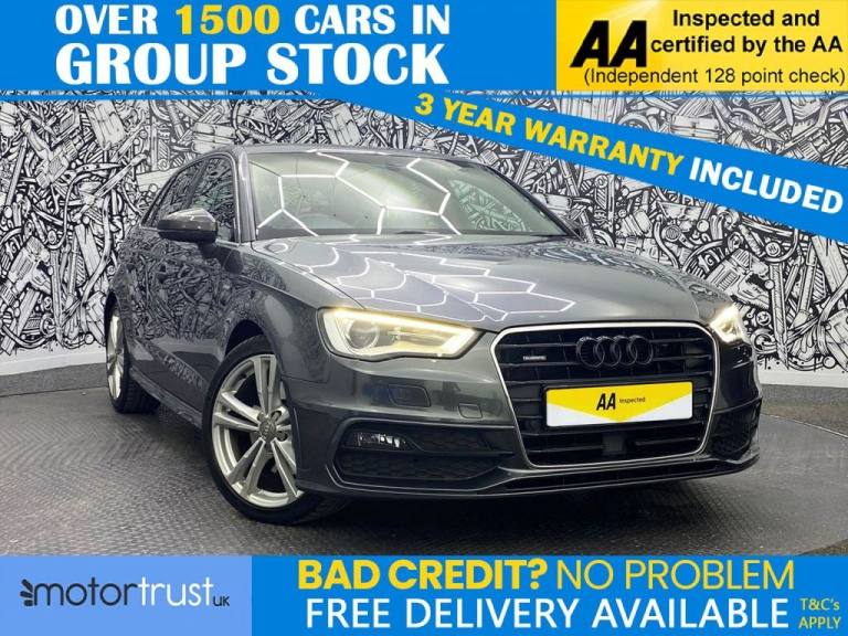 2014 Audi A3 2.0 TDI S line Sportback 5dr Diesel S Tronic quattro Euro 6 (s/s) (184 ps) Hatchback...