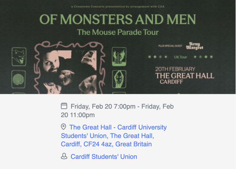 Of Monsters And Men (General Admission) - Cardiff