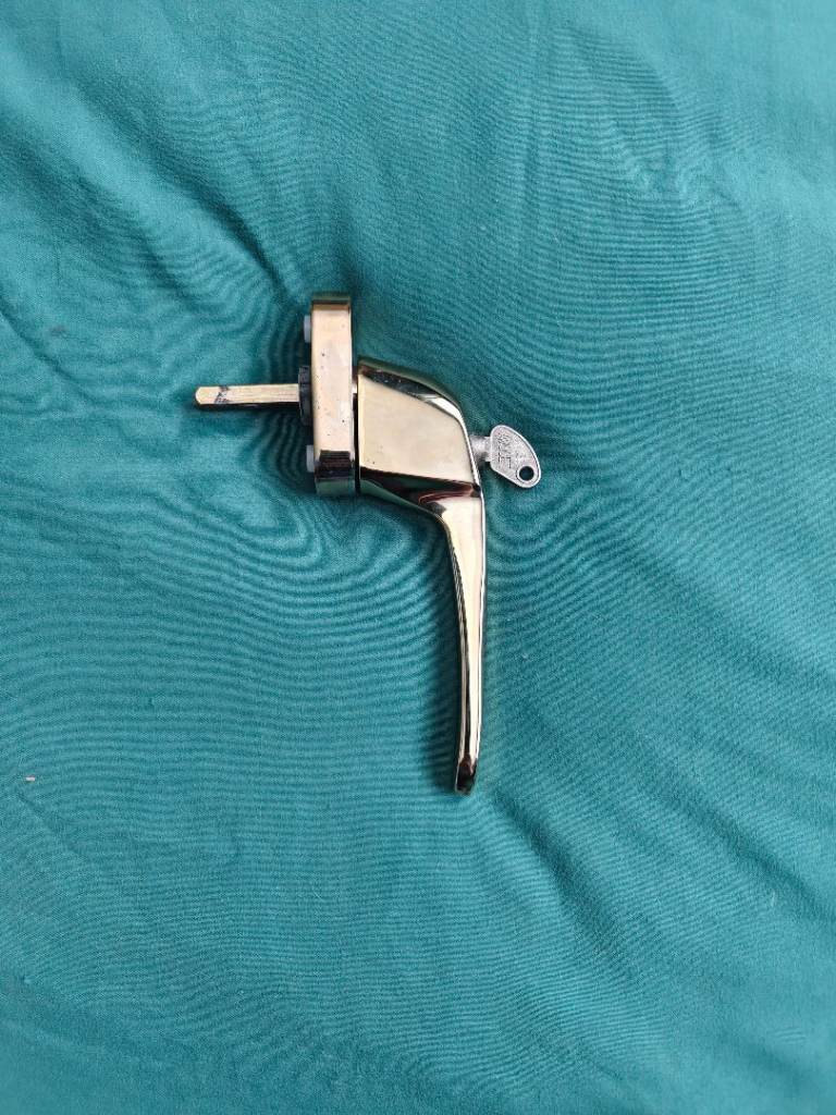 Free..Gold Window/Door Handles with Locks and Screws