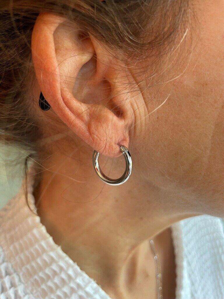 Earrings 9 carat White Gold 