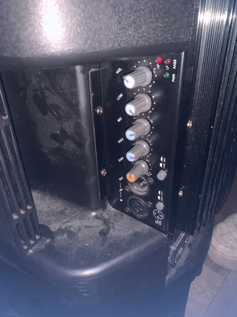 Black PA Speaker System – Good Condition