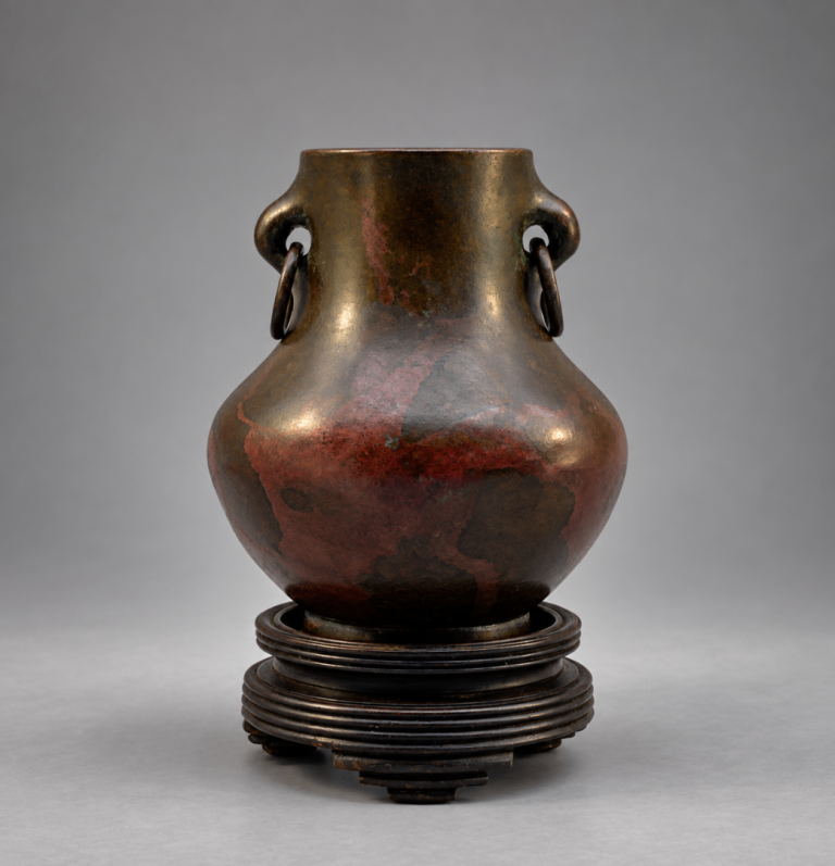 Fine Small Chinese Archaistic Bronze Hu Vase – Qing Dynasty, C.19th Century