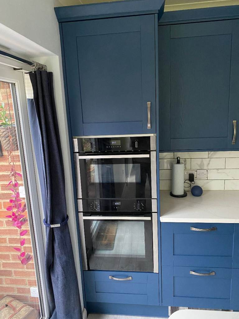 Kitchen Tower unit , shaker style ,Indigo Blue grain