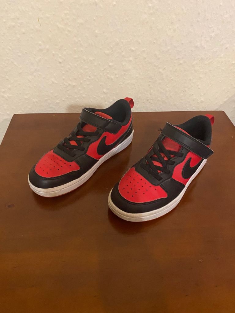 Nike Court Borough Trainers. Red/Black , £25.00 for Sale in Eccles ...