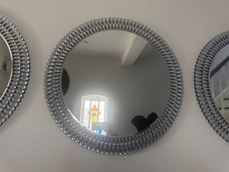 Stunning diamond wall large mirrors 