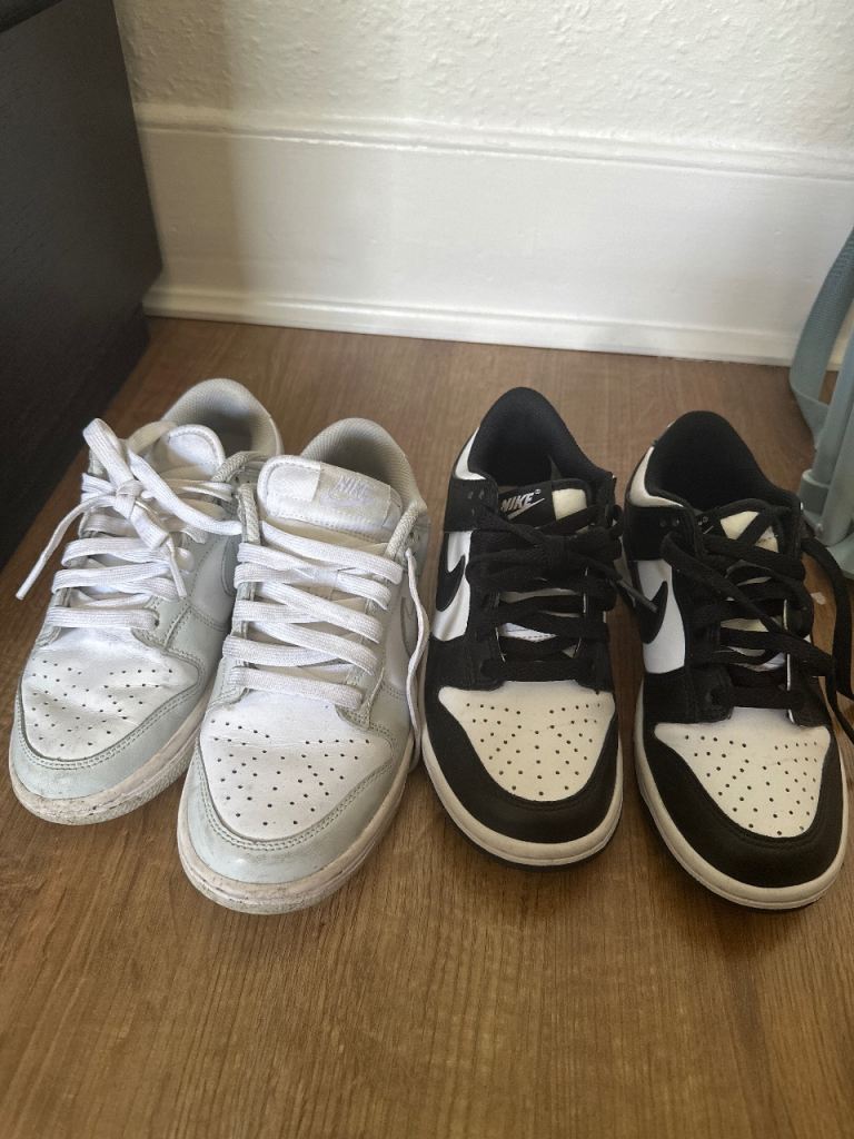 TWO Nike Dunk Sneakers 
